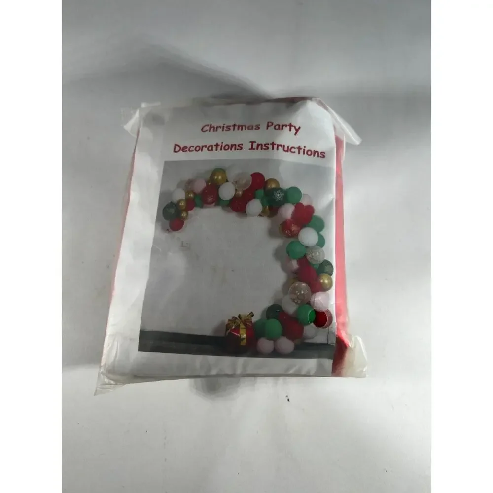 Christmas Holiday Party Balloon Arch Kit Decorations Supplies Complete NEW